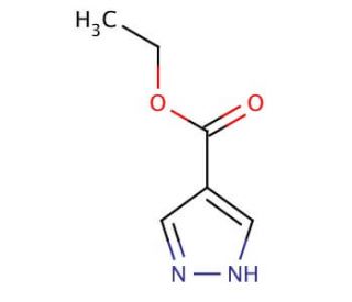 Ethyl 4-pyrazolecarboxylate (CAS 37622-90-5) - chemical structure image