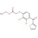 Ethyl-[4-(thienylketo)-2,3-dichloro-phenoxy]acetate (CAS 66883-42-9) - chemical structure image