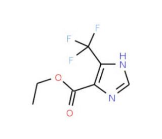 Ethyl 4-(trifluoromethyl)-1H-imidazole-5-carboxylate (CAS 55942-41-1) - chemical structure image