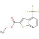 Ethyl 4-(trifluoromethyl)benzo[b]thiophene-2-carboxylate (CAS 146137-87-3) - chemical structure image