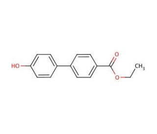 Ethyl 4&prime;-hydroxy-4-biphenylcarboxylate (CAS 50670-76-3) - chemical structure image