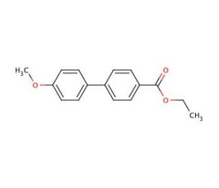 Ethyl 4&prime;-methoxy-4-biphenylcarboxylate (CAS 732-80-9) - chemical structure image