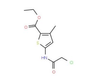 ethyl 5-[(chloroacetyl)amino]-3-methylthiophene-2-carboxylate - chemical structure image
