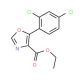 Ethyl 5-(2,4-dichlorophenyl)oxazole-4-carboxylate (CAS 254749-13-8) - chemical structure image
