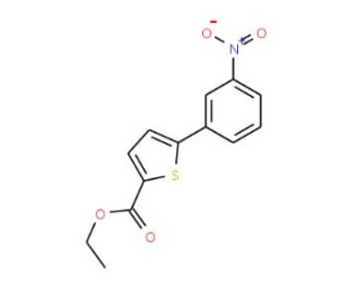 Ethyl 5-(3-nitrophenyl)-2-thiophenecarboxylate - chemical structure image