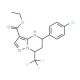 ethyl 5-(4-chlorophenyl)-7-(trifluoromethyl)-4,5,6,7-tetrahydropyrazolo[1,5-a]pyrimidine-3-carboxylate - chemical structure i