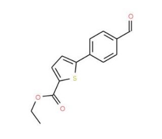 Ethyl 5-(4-formylphenyl)-2-thiophenecarboxylate (CAS 850074-81-6) - chemical structure image