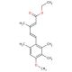 Ethyl-5-(4-methoxy-2,3,6-trimethylphenyl)-3-methyl-2,4-pentadienoate (CAS 167637-41-4) - chemical structure image