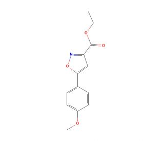 Ethyl 5-(4-methoxyphenyl)isoxazole-3-carboxylate (CAS 925006-96-8) - chemical structure image