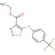 Ethyl 5-[4-(trifluoromethyl)phenylthio]-1,2,3-thiadiazole-4-carboxylate - chemical structure image