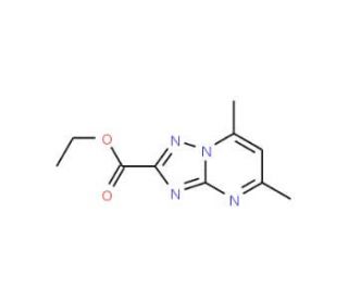 Ethyl 5,7-dimethyl-[1,2,4]triazolo[1,5-a]pyrimidine-2-carboxylate (CAS 114040-29-8) - chemical structure image