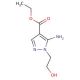 Ethyl 5-amino-1-(2-hydroxyethyl)pyrazole-4-carboxylate (CAS 58046-49-4) - chemical structure image