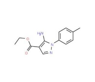 Ethyl 5-amino-1-(4-methylphenyl)-1H-pyrazole-4-carboxylate (CAS 15001-11-3) - chemical structure image
