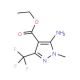 Ethyl 5-amino-1-methyl-3-(trifluoromethyl)-1H-pyrazole-4-carboxylate (CAS 317806-48-7) - chemical structure image