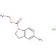 ethyl 5-amino-2,3-dihydro-1H-indole-1-carboxylate hydrochloride - chemical structure image