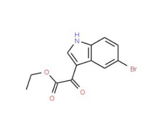 Ethyl (5-bromo-1H-indol-3-yl)oxoacetate (CAS 17826-11-8) - chemical structure image