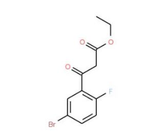 Ethyl (5-bromo-2-fluorobenzoyl)acetate (CAS 1020058-47-2) - chemical structure image
