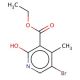 ethyl 5-bromo-2-hydroxy-4-methylnicotinate (CAS 914223-36-2) - chemical structure image