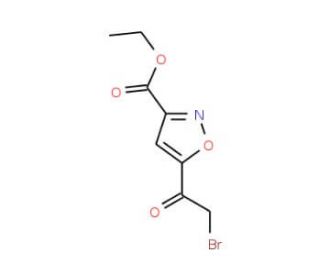 Ethyl 5-(bromoacetyl)isoxazole-3-carboxylate (CAS 104776-74-1) - chemical structure image