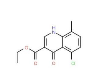 Ethyl 5-chloro-8-methyl-4-oxo-1,4-dihydroquinoline-3-carboxylate (CAS 351893-52-2) - chemical structure image