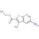ethyl 5-cyano-3-methylthieno[2,3-b]pyridine-2-carboxylate - chemical structure image