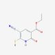 ethyl 5-cyano-6-mercapto-2-oxo-1,2-dihydropyridine-3-carboxylate (CAS 233767-85-6) - chemical structure image
