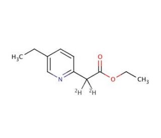 Ethyl (5-Ethyl-2-pyridinyl)-1,1-d2-acetate - chemical structure image