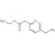 Ethyl (5-Ethyl-2-pyridinyl)acetate (CAS 99986-02-4) - chemical structure image