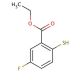 Ethyl 5-fluoro-2-mercaptobenzoate (CAS 870703-85-8) - chemical structure image