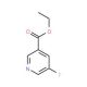 Ethyl 5-fluoronicotinate (CAS 22620-29-7) - chemical structure image