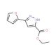 Ethyl 5-fur-2-yl-1H-pyrazole-3-carboxylate (CAS 34020-22-9) - chemical structure image