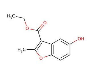 ethyl 5-hydroxy-2-methyl-1-benzofuran-3-carboxylate (CAS 7287-40-3) - chemical structure image