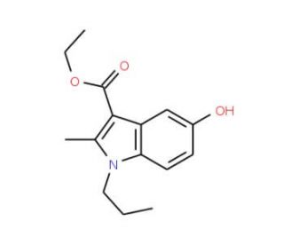 ethyl 5-hydroxy-2-methyl-1-propyl-1H-indole-3-carboxylate - chemical structure image