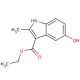 Ethyl 5-hydroxy-2-methylindole-3-carboxylate (CAS 7598-91-6) - chemical structure image