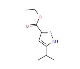 Ethyl 5-isopropylpyrazole-3-carboxylate (CAS 78208-72-7) - chemical structure image