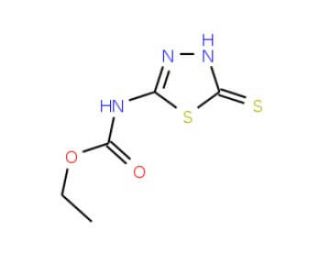 ethyl 5-mercapto-1,3,4-thiadiazol-2-ylcarbamate - chemical structure image