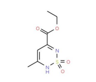 Ethyl 5-methyl-1,1-dioxo-1,6-dihydro-1lambda~6~2,6-thiadiazine-3-carboxylate (CAS 5863-20-7) - chemical structure image