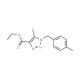 Ethyl 5-methyl-1-(4-methylbenzyl)-1H-1,2,3-triazole-4-carboxylate (CAS 1030014-84-6) - chemical structure image