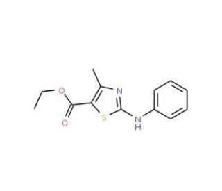 Ethyl 5-methyl-3-(phenylamino)-2,4-thiazole-carboxylate (CAS 15865-96-0) - chemical structure image