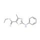 Ethyl 5-methyl-3-(phenylamino)-2,4-thiazole-carboxylate (CAS 15865-96-0) - chemical structure image