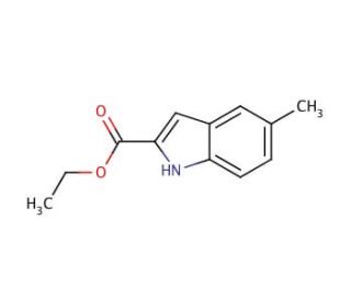 Ethyl 5-methylindole-2-carboxylate (CAS 16382-15-3) - chemical structure image