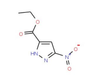 Ethyl 5-nitro-1H-pyrazole-3-carboxylate (CAS 39846-84-9) - chemical structure image