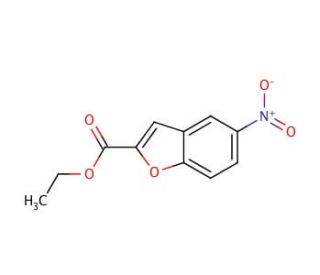 Ethyl 5-nitrobenzofuran-2-carboxylate (CAS 69604-00-8) - chemical structure image