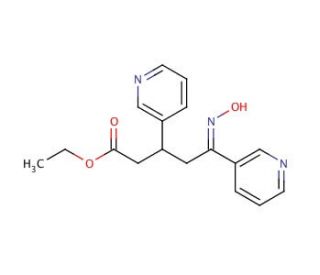 Ethyl 5-Oxamino-3,5-di(3-pyridyl)pentanoate - chemical structure image