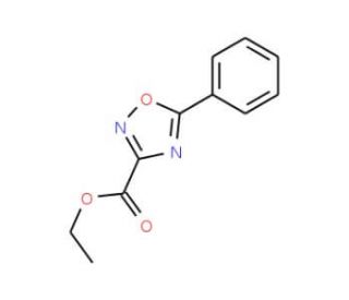 Ethyl 5-Phenyl-1,2,4-oxadiazole-3-carboxylate (CAS 37384-62-6) - chemical structure image