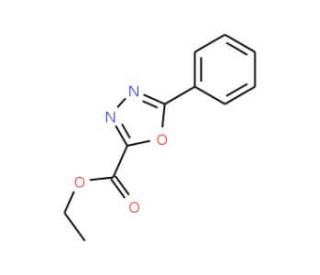 ethyl 5-phenyl-1,3,4-oxadiazole-2-carboxylate (CAS 16691-25-1) - chemical structure image
