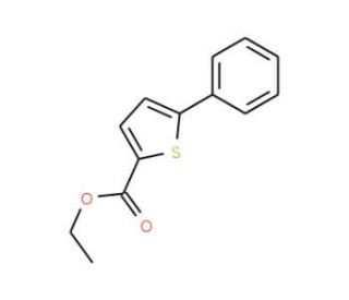 Ethyl 5-phenyl-2-thiophenecarboxylate (CAS 19282-39-4) - chemical structure image