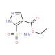 ethyl 5-sulfamoyl-1H-pyrazole-4-carboxylate - chemical structure image