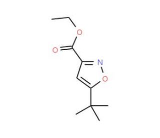 Ethyl 5-(tert-butyl)isoxazole-3-carboxylate (CAS 91252-54-9) - chemical structure image