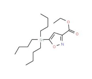Ethyl-5-(tributylstannyl)isoxazole-3-carboxylate (CAS 126085-91-4) - chemical structure image